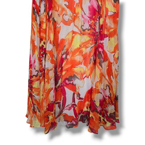 89th & Madison Women’s Multicolor Floral Pleated Midi Skirt – Small Gently Used - Picture 5 of 10